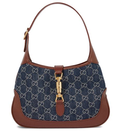 gucci jackie vintage leather handbag|gucci jackie 1961 denim.